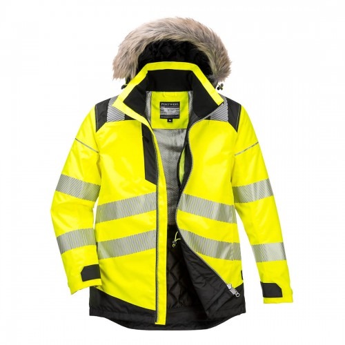 Jacheta Parka Iarna HI-VIS Galben / Negru